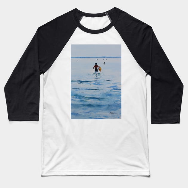 Bodyboard fun at Mossyard Baseball T-Shirt by arlyon